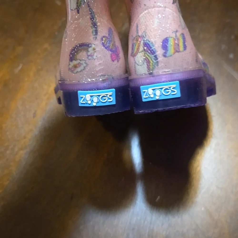 Zoogs Light‎ Up Unicorn Rainboots Size 6